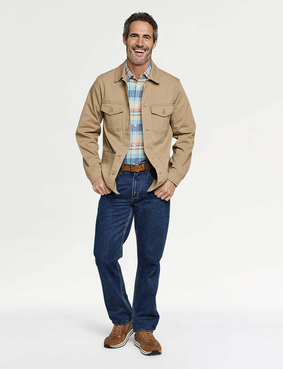 Pegasus Stretch Cotton Cargo Jacket Khaki