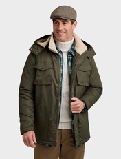 Pegasus Waterproof Jacket with Sherpa Fleece Lining KHAKI
