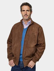 Pegasus Faux Suede Jacket TAN