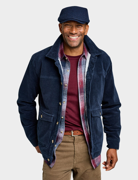 Pegasus Sherpa Lined Cord Jacket Fawn