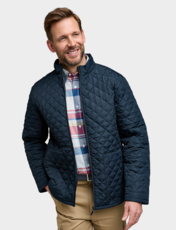 Pegasus Showerproof Quilted Jacket Navy