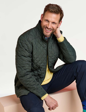 Pegasus Showerproof Quilted Jacket Navy