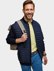 Pegasus Quilted Knitted Jacket Khaki