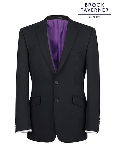 Brook Taverner Formal Suit Jacket Jupiter - Black