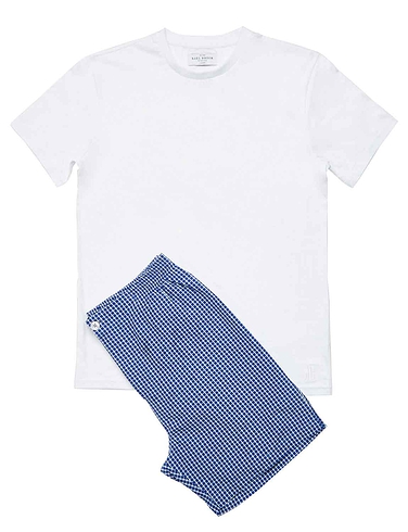 Rael Brook Loungewear T Shirt and Check Short Set