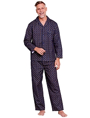 Champion Brushed Cotton Diamond Pyjamas Navy