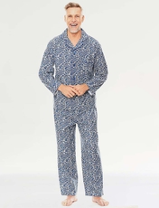 Champion Brushed Cotton Paisley Pyjamas BLUE