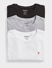 Farah 3 Pack Tshirts Assorted