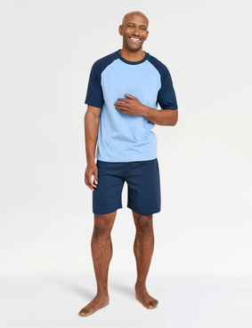 Pegasus Jersey Short Pyjamas Navy