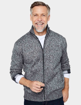 Pegasus Full Zip Fleece Lined Zipper Grey