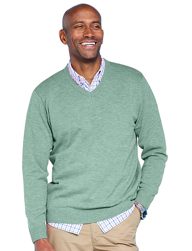Pegasus Luxury Yarn V Neck Sweater | Chums