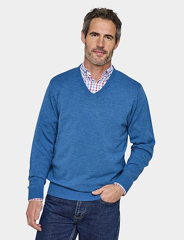 Pegasus Luxury Yarn V Neck Sweater