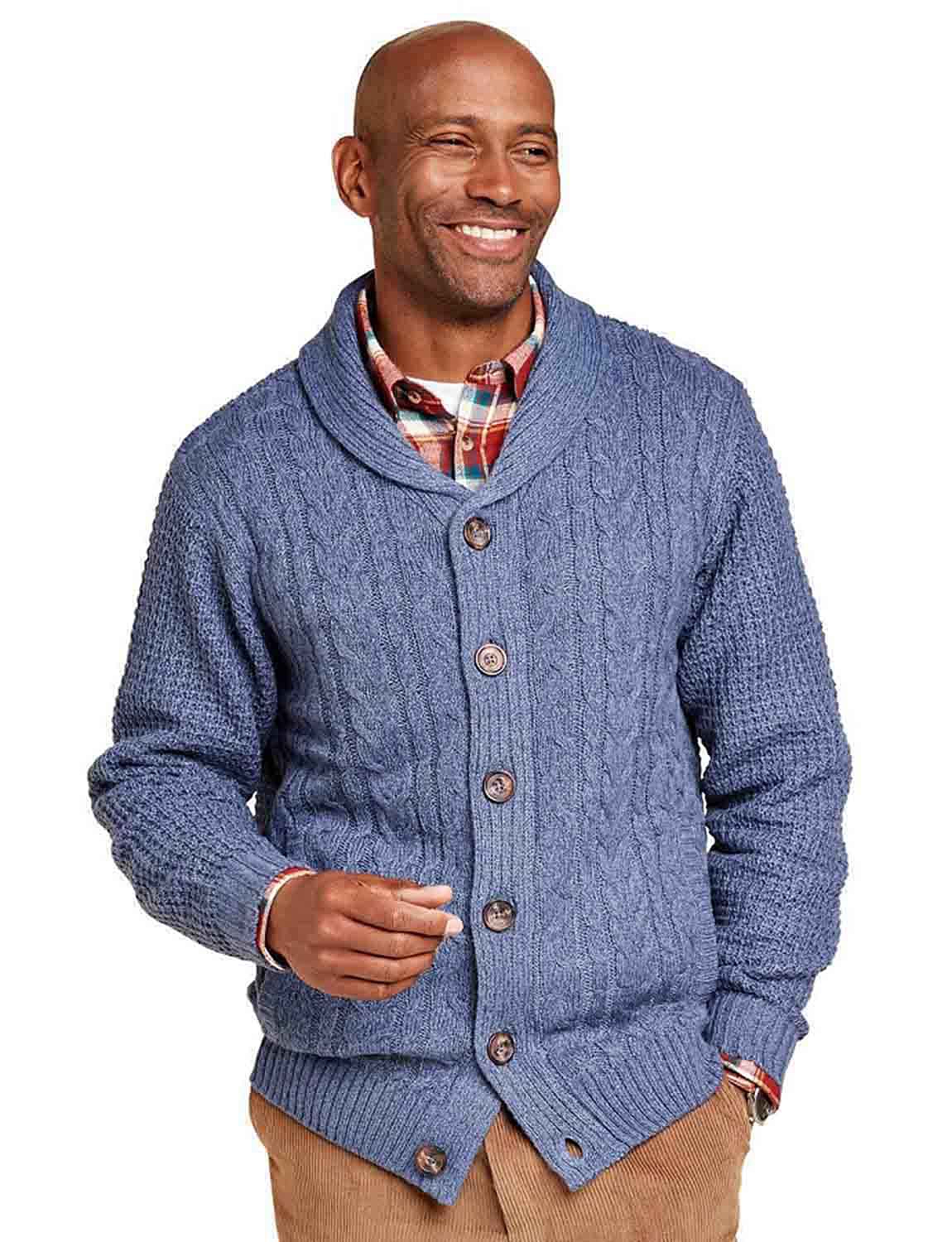 Tootal Cable Shawl Collar Cardigan | Chums