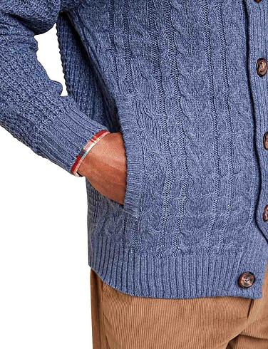 Tootal Cable Shawl Collar Cardigan