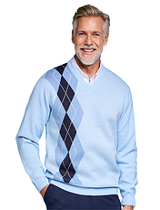 Tootal Argyle V-Neck Jumper Navy