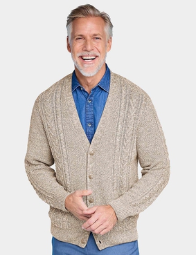 Tootal Cable Cardigan Denim