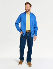 Pegasus Luxury Yarn Zip Cardigan Royal