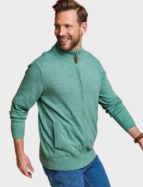 Pegasus Luxury Yarn Zip Cardigan Royal