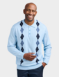 Tootal Argyle Long Sleeve Knitted Polo Navy