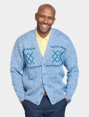 Tootal Jacquard Cardigan Grey