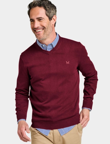 Crew Clothing Organic Cotton V Neck Jumper