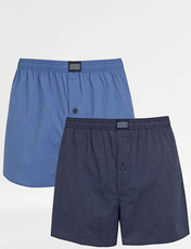Pack of 2 Jockey Woven Boxers BLUE