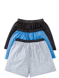 Pack of 3 Knitted Boxer Short Assorted