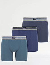 Pack of 3 Jockey Stretch Trunk Navy/White/Grey