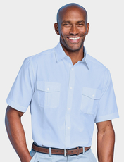 Pegasus Short Sleeve Pilot Shirt BLUE