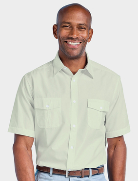 Pegasus Short Sleeve Pilot Shirt Blue