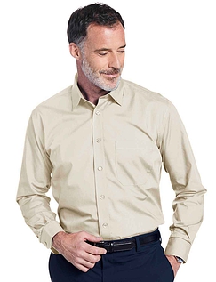 Rael Brook Long Sleeve Classic Fit Shirts - Beige