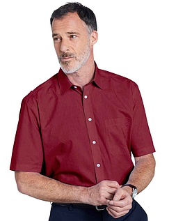 Rael Brook Short Sleeve Classic Fit Shirts - Wine