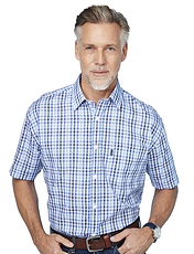 Champion Doncaster Gingham Check Shirt Blue