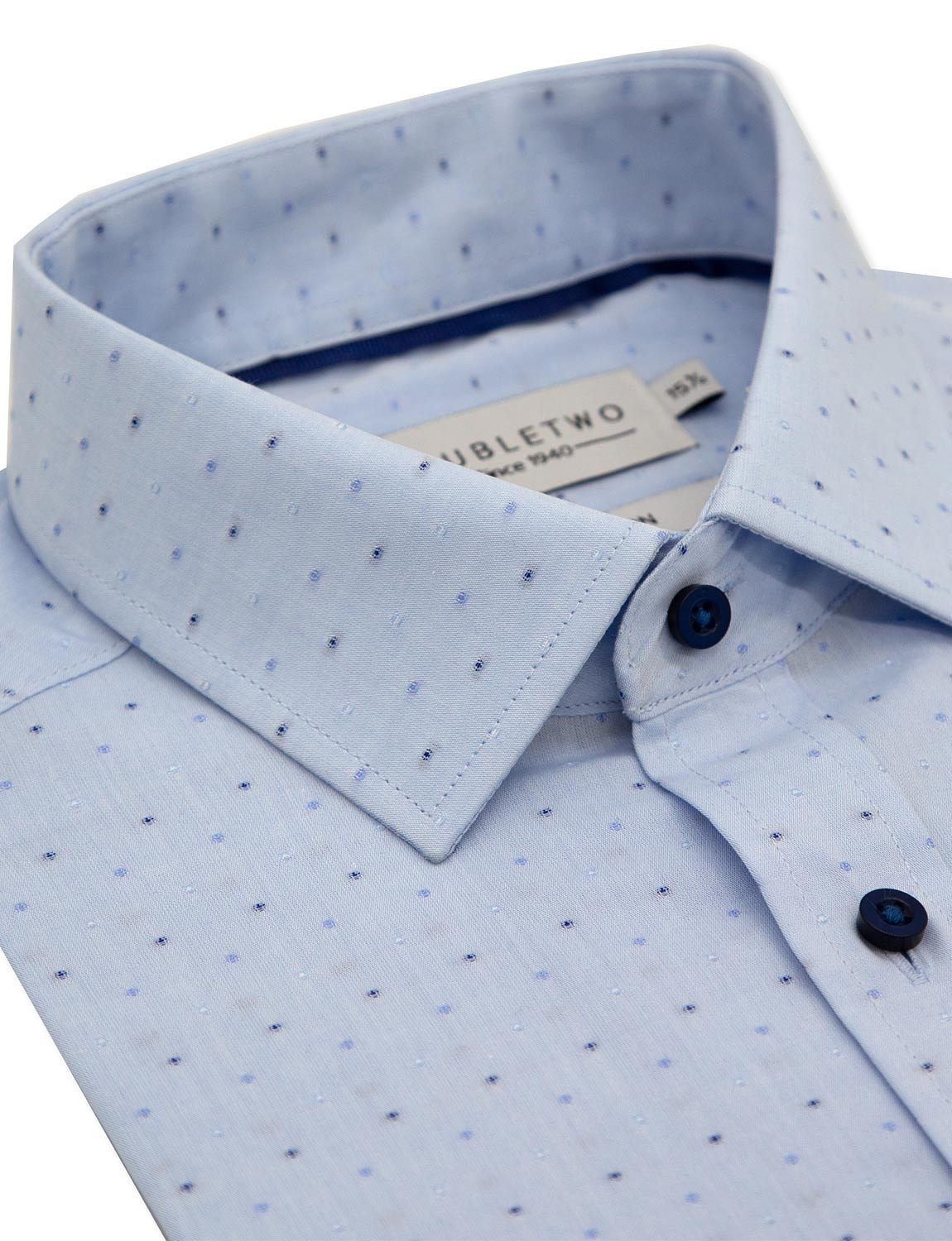 Double Two Long Sleeve Spotted Shirt | Chums