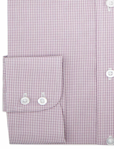 Double Two Long Sleeve Gingham Check Shirt