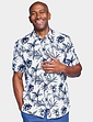 Pegasus Short Sleeve Hawaiian Shirt Navy