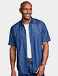 Pegasus Short Sleeve Denim Shirt Blue