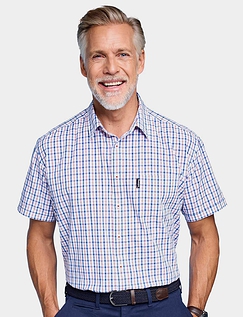 Champion Short Sleeve Check Shirt - Red