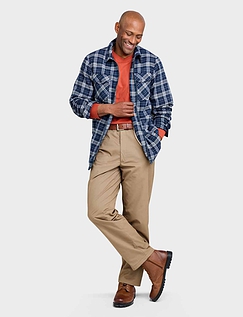 Pegasus Sherpa Lined Zip Overshirt - Navy