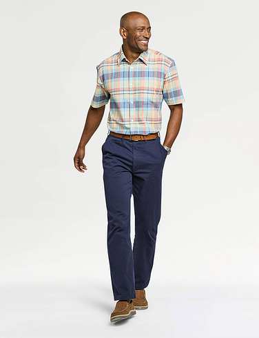 Pegasus Short Sleeve Cotton Check Shirt