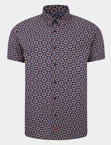 Lizard King Short Sleeve Morris Print Shirt