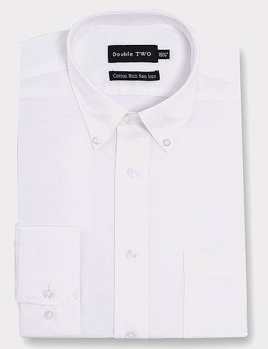 Double Two Non Iron Long Sleeve Oxford Shirt