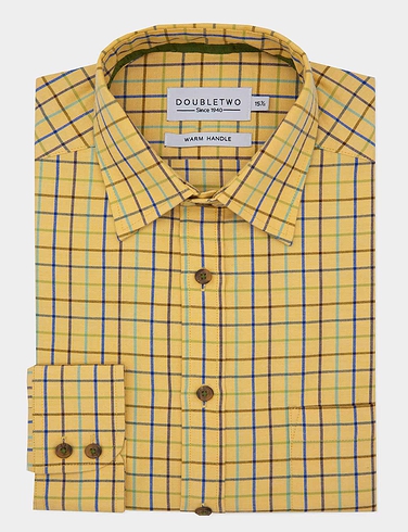 Double Two Tattersall Brushed Check Shirt