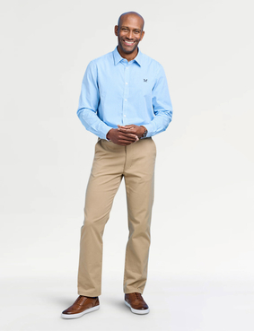 Crew Clothing Gingham Shirt Marine