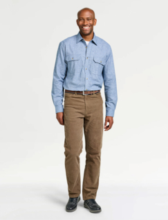 Pegasus Long Sleeve Flannel Shirt - Navy