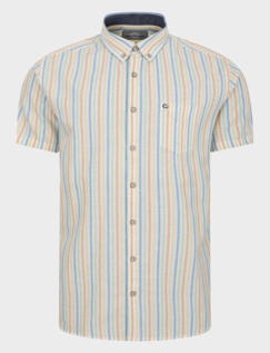 Peter Gribby Short Sleeve Stripe Shirt Multi