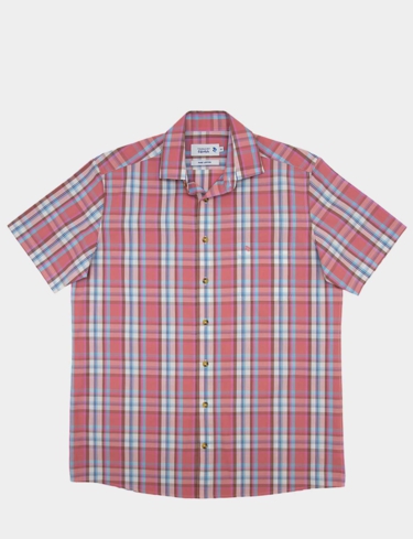 Double Two Short Sleeve Check Shirt