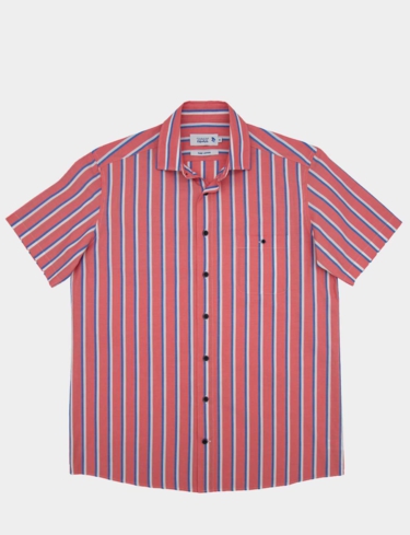 Double Two Short Sleeve Stripe Shirt