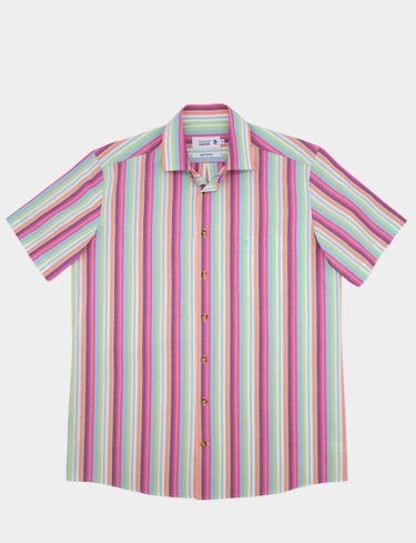 Double Two Stripe Short Sleeve Shirt