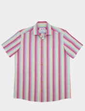 Double Two Stripe Short Sleeve Shirt Multi